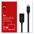 USB-C to USB-A Audio/Video Adapter, 6", Black