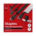 Cable Management Kit, Black/Gray, 30 Pieces/Pack