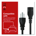 AC Power Cord, 6 ft, Black