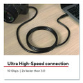 USB-C to Micro USB Type-B 3.1 Cable, 6 ft, Black