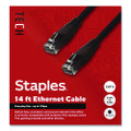 CAT6 Ethernet Cable, 14 ft, Black