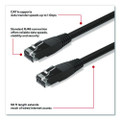 CAT6 Ethernet Cable, 50 ft, Black, 10/Pack
