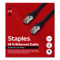 CAT7 Ethernet Cable, 10 ft, Black