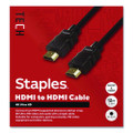HDMI to HDMI Audio/Video Cable, 12 ft, Black
