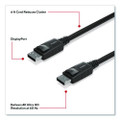 4K DisplayPort to DisplayPort Audio/Video Cable, 6 ft, Black