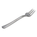 Petite Tasting Fork, Polystyrene, Silver, 400/Carton