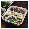 Fiber Catering Pans, 3 Compartments, 10.3 x 2.8 x 12.8, Paper, Natural, 200/Carton