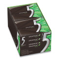 5 Gum, Spearmint Rain, 15 Sticks/Pack, 10 Packs/Box