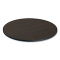 Reversible Laminate Table Top, Round, 35.38w X 35.38d, Espresso/walnut
