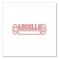 Message Stamp, Cancelled, Pre-inked One-color, Red