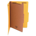 Bright Colored Pressboard Classification Folders, 1 Divider, Legal Size, Yellow, 10/box Bright Colored Pressboard Classification Folders, 1 Divider, Legal Size, Yellow, 10/box