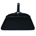 Heavy-duty Metal Dust Pan, 12 X 14, 20-gauge Steel, Black