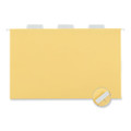 Deluxe Bright Color Hanging File Folders, Legal Size, 1/5-cut Tab, Yellow, 25/box