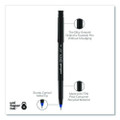 Onyx Roller Ball Pen, Stick, Fine 0.7 Mm, Blue Ink, Black Matte Barrel, Dozen