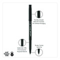 Onyx Roller Ball Pen, Stick, Fine 0.7 Mm, Black Ink, Black Matte Barrel, Dozen