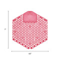 Wave 3d Urinal Deodorizer Screen, Spiced Apple Scent, Red, 10/box