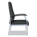 Alera Metalounge Series High-back Guest Chair, 24.6" X 26.96" X 42.91", Black Seat/back, Silver Base
