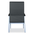 Alera Metalounge Series High-back Guest Chair, 24.6" X 26.96" X 42.91", Black Seat/back, Silver Base