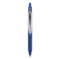 Vball Rt Liquid Ink Roller Ball Pen, Retractable, Fine 0.7 Mm, Blue Ink, Blue/white Barrel