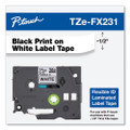 Flexible Id Tape, 0.47" X 26.2 Ft, Black On White