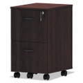 Alera Valencia Series Mobile Pedestal, Left Or Right, 2 Legal/letter-size File Drawers, Mahogany, 15.38" X 20" X 26.63"