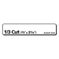 Removable File Folder Labels With Sure Feed Technology, 0.66 X 3.44, White, 30/sheet, 25 Sheets/pack - VISAVE8066