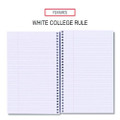 Wirebound Notebook, 3 Subject, Medium/college Rule, Assorted Covers, 9.5 X 6, 120 Sheets, 4/pack