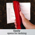747 Business Full Strip Desk Stapler, 25-sheet Capacity, Rio Red