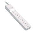 Home/office Surge Protector, 6 Outlets, 4 Ft Cord, 720 Joules, White