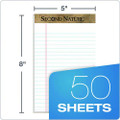Second Nature Recycled Ruled Pads, Narrow Rule, 50 White 5 X 8 Sheets, Dozen