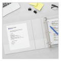 Slant-ring View Binder, 3 Rings, 3" Capacity, 11 X 8.5, White