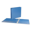 Deluxe Round Ring View Binder, 3 Rings, 2" Capacity, 11 X 8.5, Light Blue