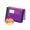 Poly Wallets, 2.25" Expansion, 1 Section, Letter Size, Translucent Purple
