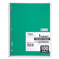 Spiral Notebook, 3-hole Punched, 1 Subject, Medium/college Rule, Randomly Assorted Covers, 11 X 8, 100 Sheets