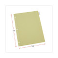 Insertable Tab Index, 8-tab, 11 X 8.5, Buff, 24 Sets