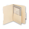 Self-adhesive Folder Dividers For Top/end Tab Folders With 5 1/2" Pockets, Letter Size, Manila, 25/pack