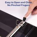 Heavy-duty View Binder With Durahinge And One Touch Ezd Rings, 3 Rings, 2" Capacity, 11 X 8.5, Navy Blue