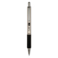 F-402 Ballpoint Pen, Retractable, Fine 0.7 Mm, Black Ink, Stainless Steel/black Barrel