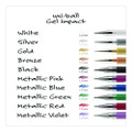 Impact Gel Pen, Stick, Medium 1 Mm, Silver Metallic Ink, Silver Barrel