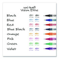 Vision Elite Roller Ball Pen, Stick, Bold 0.8 Mm, Blue Ink, White/blue Barrel
