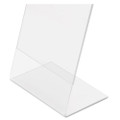 Classic Image Slanted Sign Holder, Portrait, 8 1/2 X 11 Insert, Clear