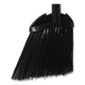 Angled Lobby Broom, Poly Bristles, 35" Handle, Black