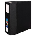 Heavy-duty Non-view Binder, Durahinge, Three Locking One Touch Ezd Rings, Spine Label, Thumb Notch, 5" Cap, 11 X 8.5, Black