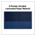 Two-pocket Portfolio, Embossed Leather Grain Paper, 11 X 8.5, Assorted Colors, 25/box