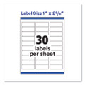 Easy Peel White Address Labels W/ Sure Feed Technology, Inkjet Printers, 1 X 2.63, White, 30/sheet, 100 Sheets/box