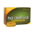 Pale Crepe Gold Rubber Bands, Size 32, 0.04" Gauge, Crepe, 1 Lb Box, 1,100/box
