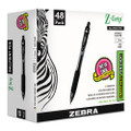 Z-grip Ballpoint Pen, Retractable, Medium 1 Mm, Black Ink, Black Barrel, 48/pack Z-grip Ballpoint Pen, Retractable, Medium 1 Mm, Black Ink, Black Barrel, 48/pack
