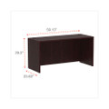 Alera Valencia Series Credenza Shell, 59.13w X 23.63d X 29.5h, Mahogany