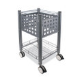 Sidekick File Cart, One-shelf, 13.75w X 15.5d X 26.25h, Matte Gray
