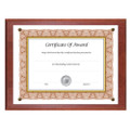 Award-a-plaque Document Holder, Acrylic/plastic, 10-1/2 X 13, Mahogany